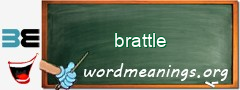WordMeaning blackboard for brattle